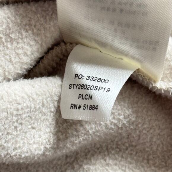 Patagonia Micro D Snap-T Cream Long Sleeve Fleece Pullover Women’s Size Medium - Picture 10 of 10